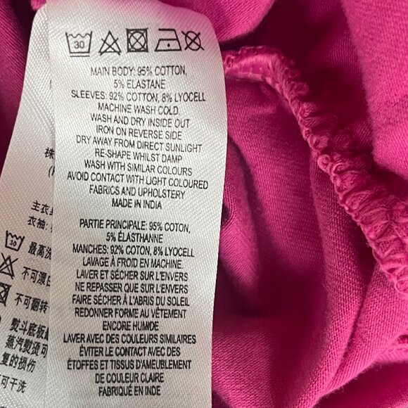 French Connection Women's Rosanna Pink Ruched Off The Shoulder Shirt Size 4 NWT - Picture 6 of 6